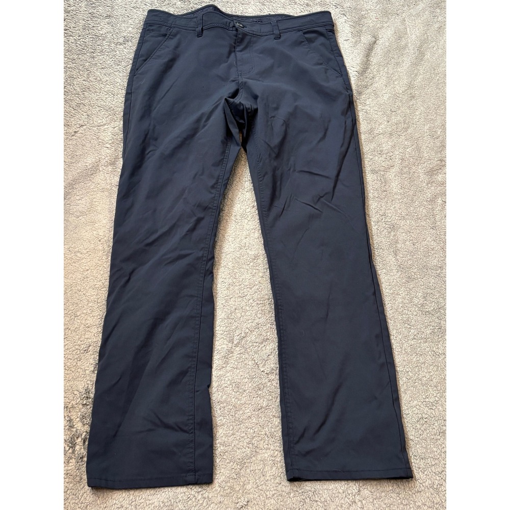 Weatherproof Vintage Mens Navy Blue Regular Fit Stretch Nylon Pants 36x32